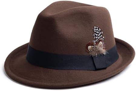 Borsalino Classico Fur Felt Fedora (57) Light Brown at Amazon